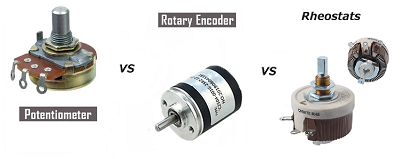 Potentiometers vs. Encoders vs. Rheostats